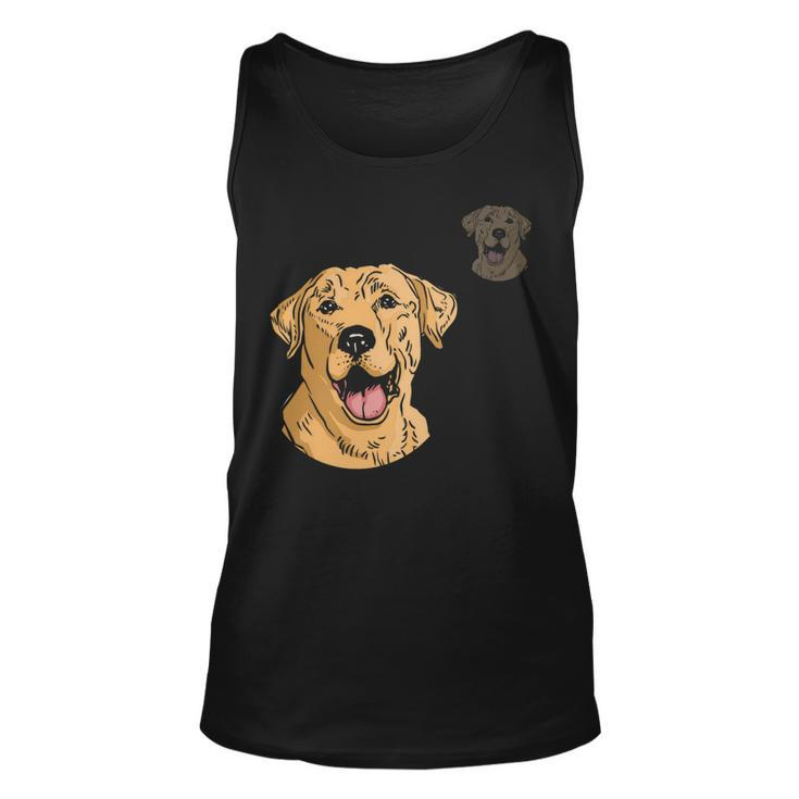 Dog Lover Dog Mom Dad Golden Yellow Labrador Retriever Unisex Tank Top
