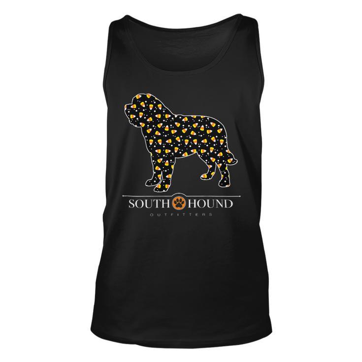 Dog Saint Bernard Halloween Candy Corn Saint Bernard Dog Unisex Tank Top