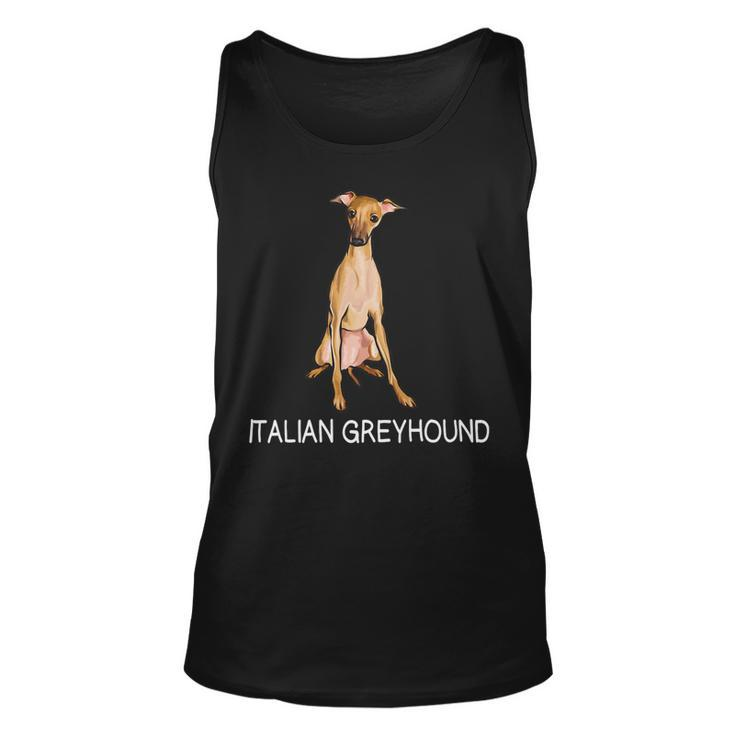 Dog Small Italian Greyhound Unisex Tank Top
