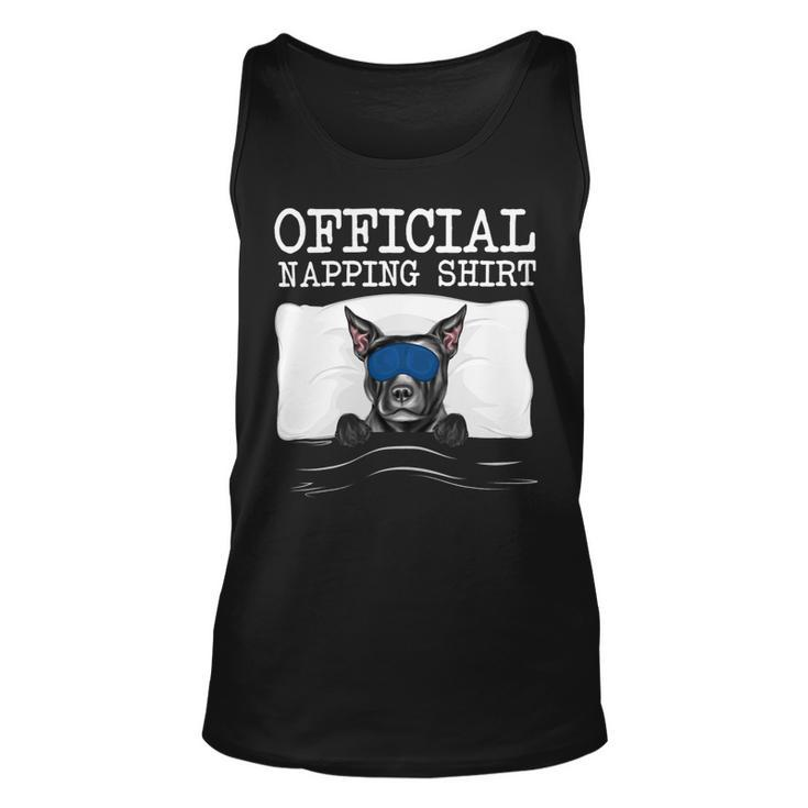 Dog Staffordshire Sleeping Staffordshire Bull Terrier Sleep Official Napping Unisex Tank Top