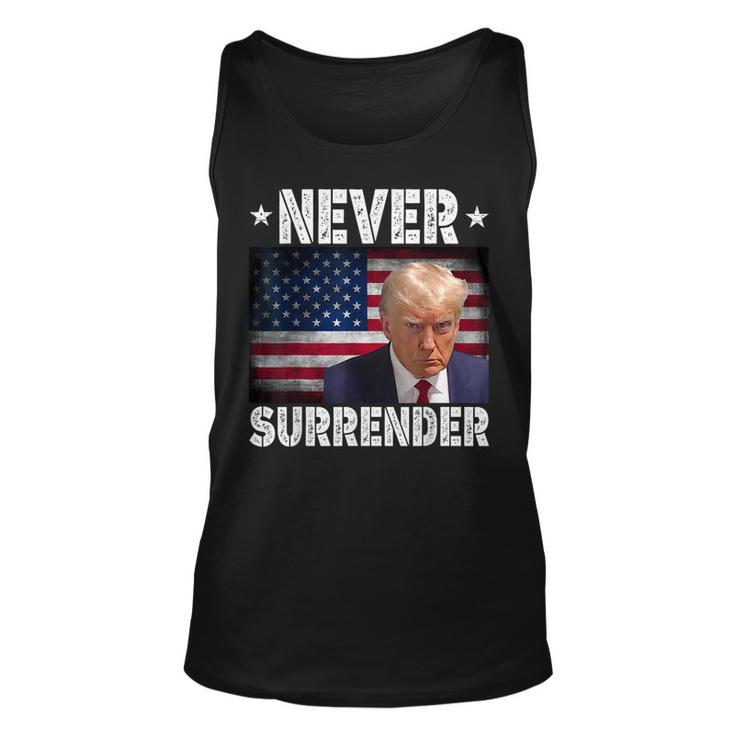 Donald Trump President Hot Never Surrender Usa Flag Tank Top