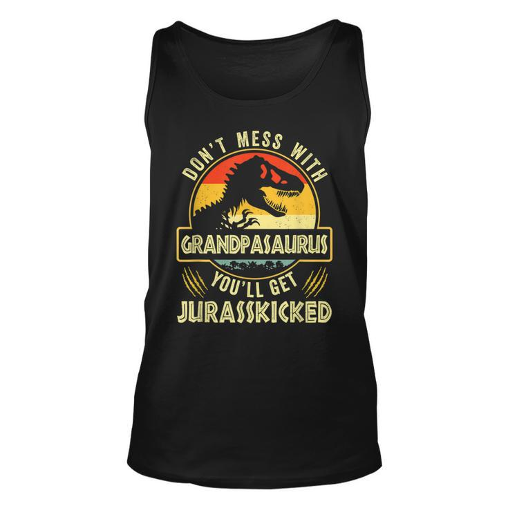 Dont Mess With Grandpasaurus Youll Get Jurasskicked Vintage Tank Top