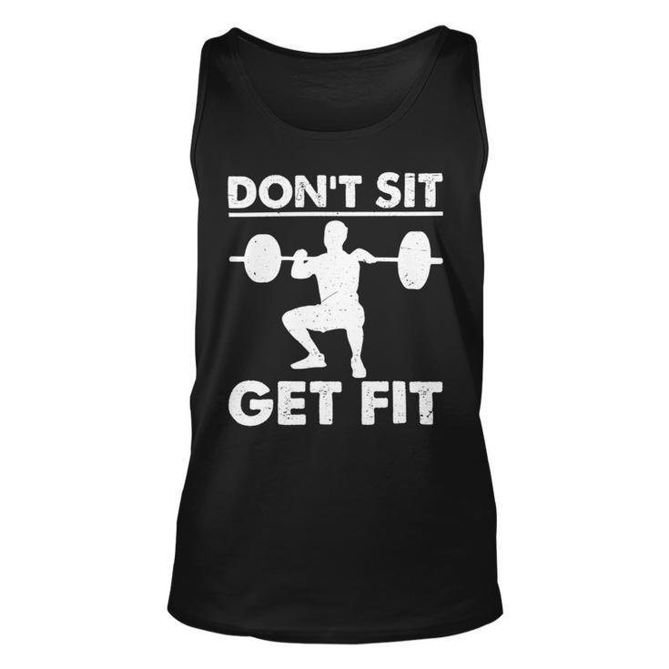 Dont Set Get Fit Deadlift Lovers Fitness Workout Costume Unisex Tank Top