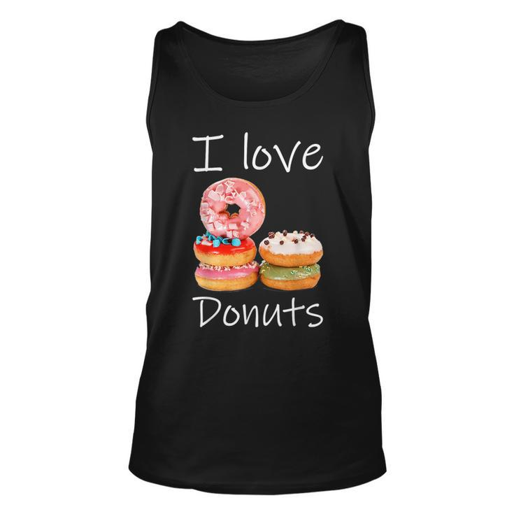 Donut Lover I Love Donuts Doughnut Sprinkles  Unisex Tank Top