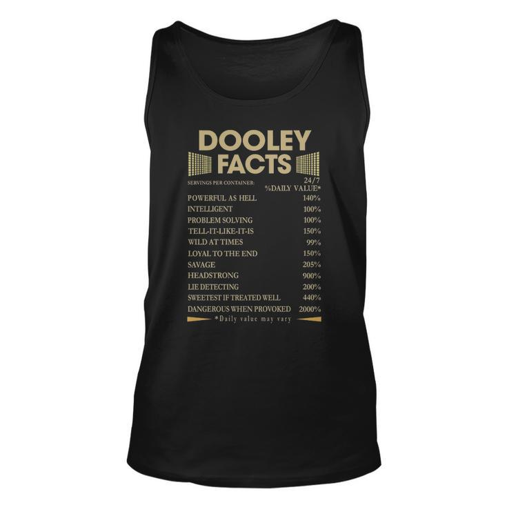Dooley Name Gift Dooley Facts Unisex Tank Top