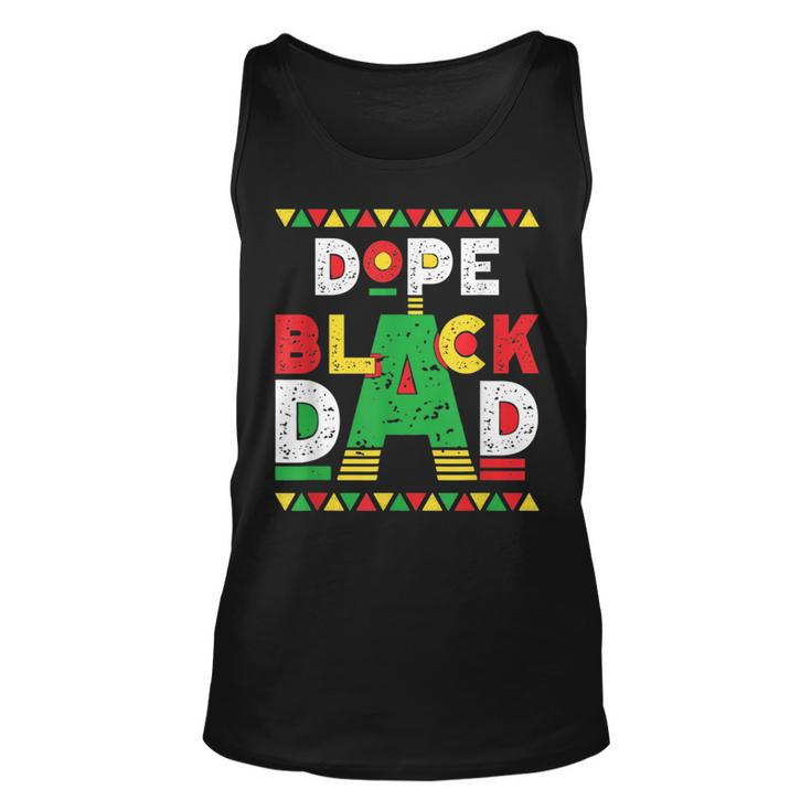 Dope Black Dad African American Black Dad Pride Fathers Day Tank Top