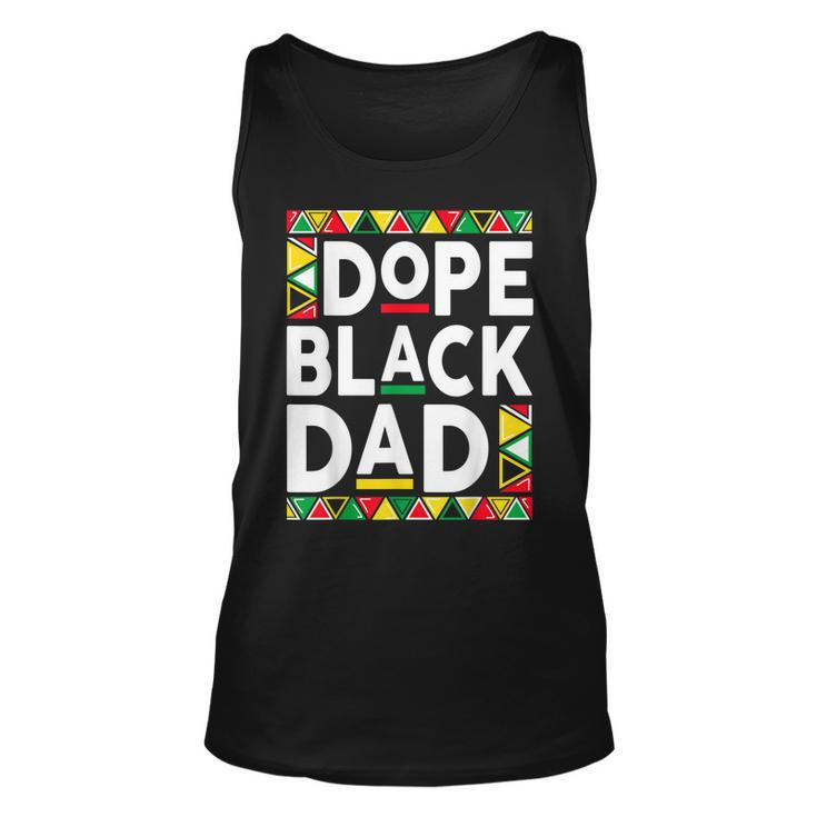 Dope Black Dad Junenth African Fathers  Unisex Tank Top