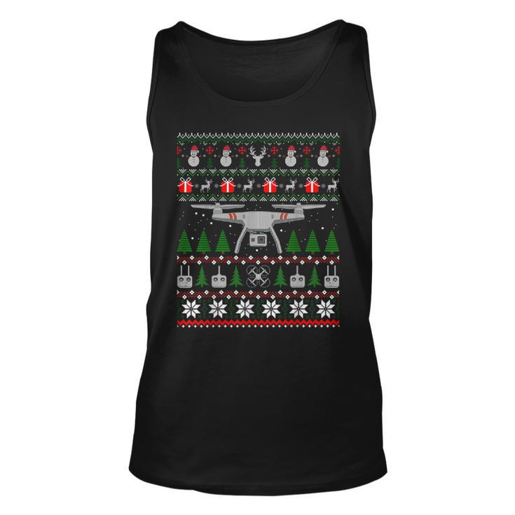 Drone Ugly Christmas Sweater Quadcopter Tank Top