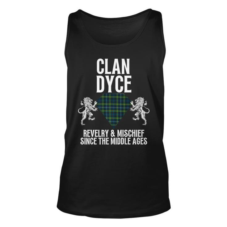 Dyce Clan Scottish Name Coat Of Arms Tartan Family Party Unisex Tank Top