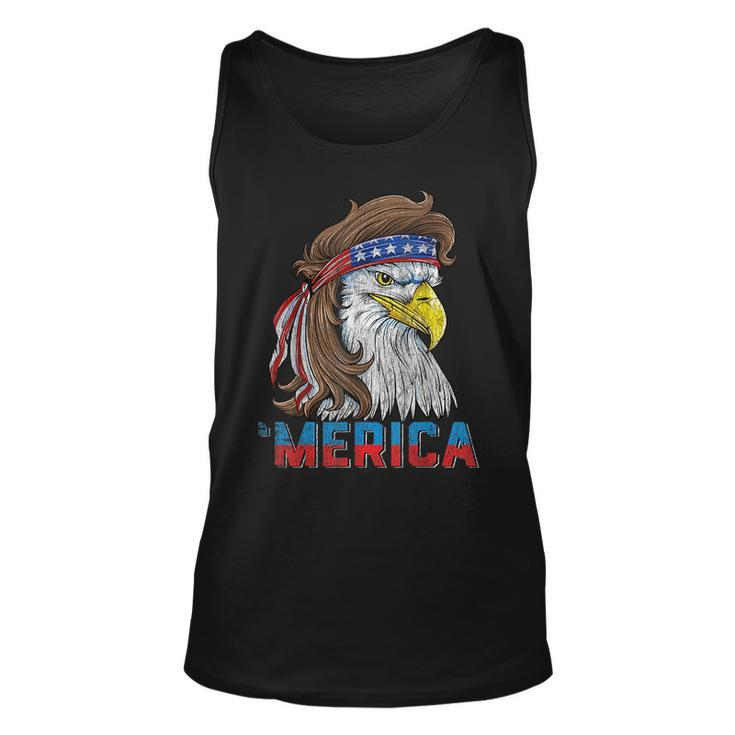 Eagle Mullet  4Th Of July Usa American Flag Eagle Merica Unisex Tank Top