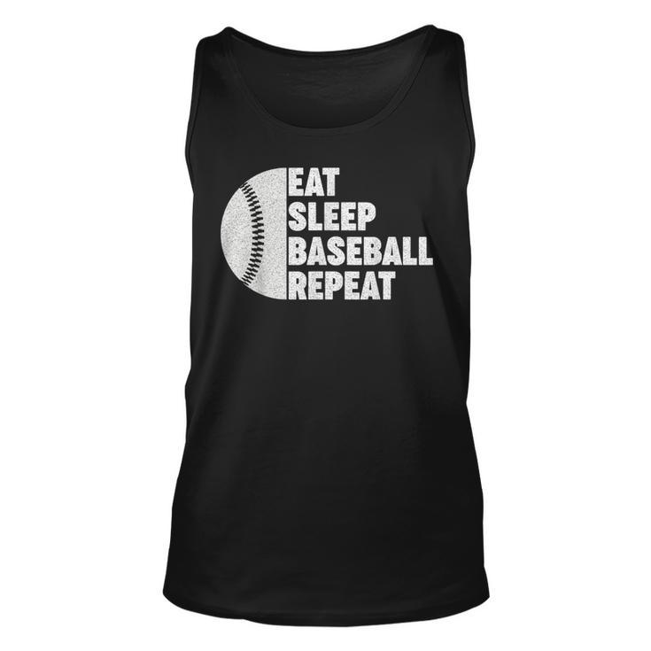 Eat Sleep Baseball Repeat For Player Vintage Baseball Tank Top