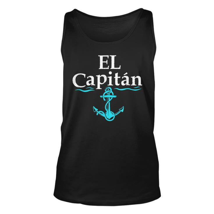El Capitan Boat Captain Skipper Anchor Boating Sailing  Unisex Tank Top
