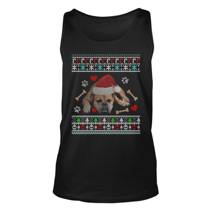 English Bulldog Ugly Christmas Sweater Xmas Tank Top