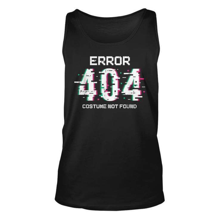 Error 404 Costume Not Found Halloween Coding Coder Tank Top