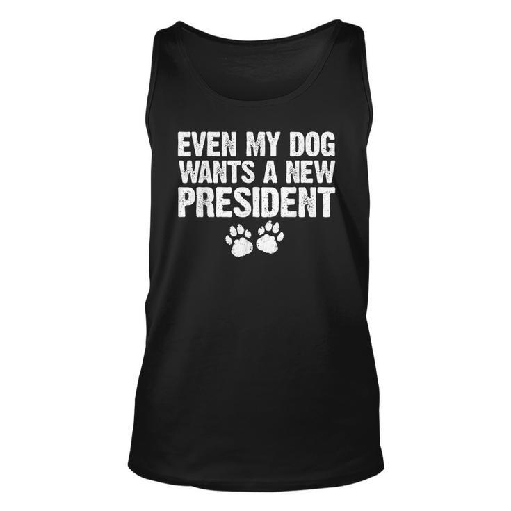 Even My Dog Want A New President Dog Paw Tank Top