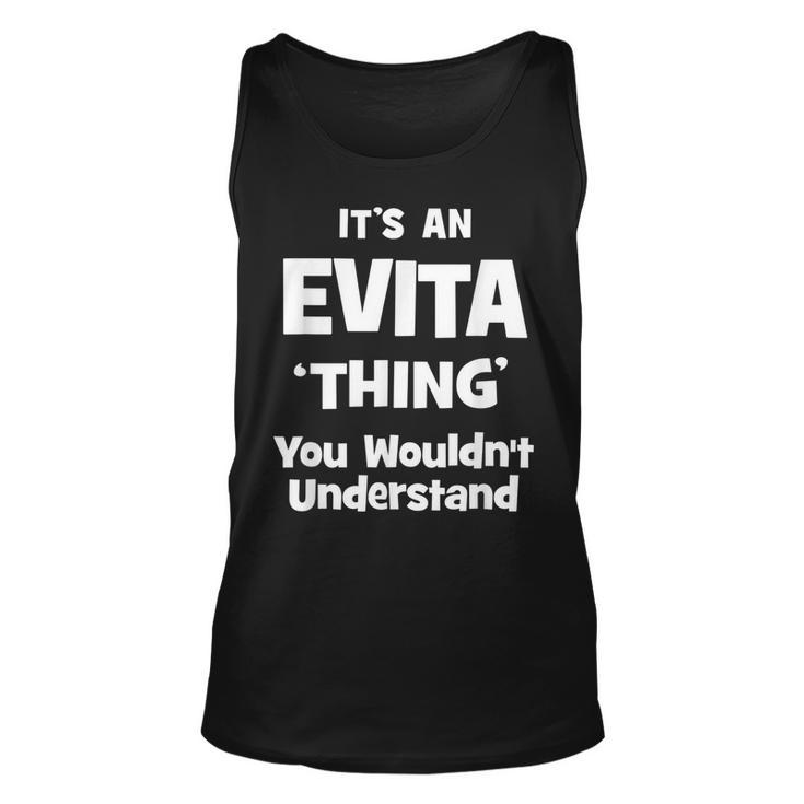 Evita Thing Name Funny Unisex Tank Top