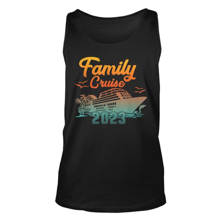 Family Cruise 2023 Travel Holiday Family Matching Squad  Unisex Tank Top