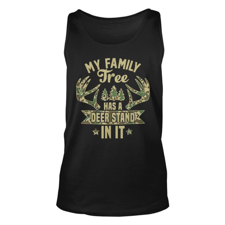 My Family Tree Has A Deer Stand In It Camo Hunting Vintage Tank Top