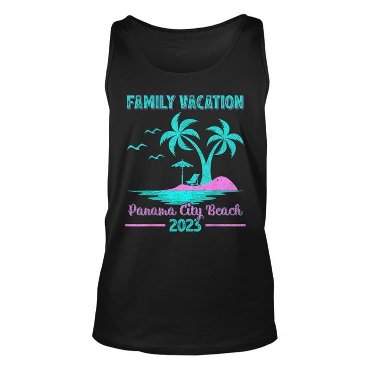 Family Vacation 2023 Palm Tree Florida Panama City Beach Unisex Tank Top