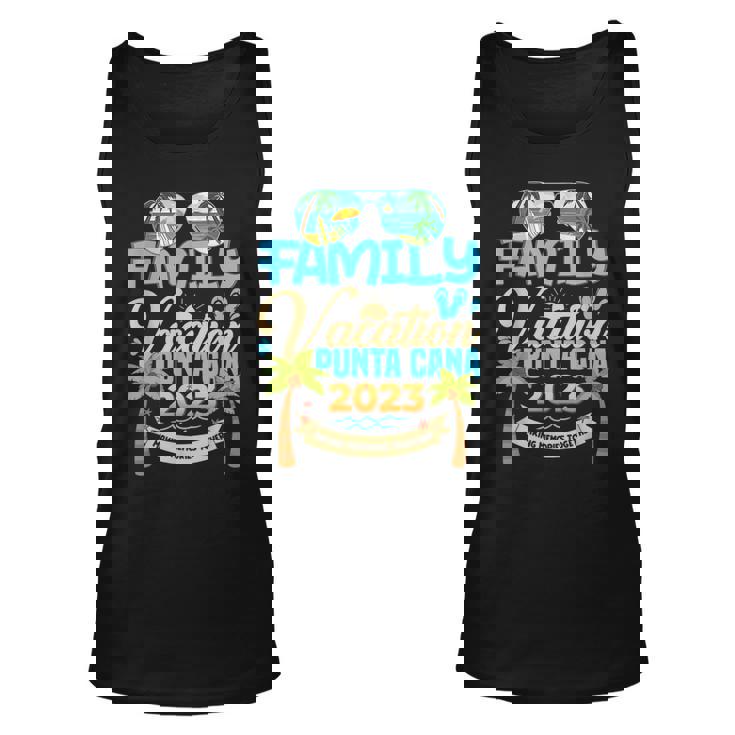 Family Vacation Punta Cana 2023 Dominican Republic Vacation  Unisex Tank Top