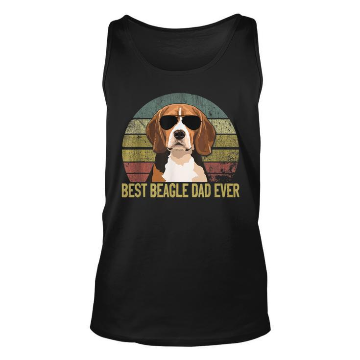 Fathers Day Beagle Dog Dad Vintage Best Beagle Dad Ever Tank Top