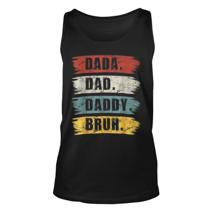 Fathers Day Gift Dada Daddy Dad Bruh Vintage Unisex Tank Top