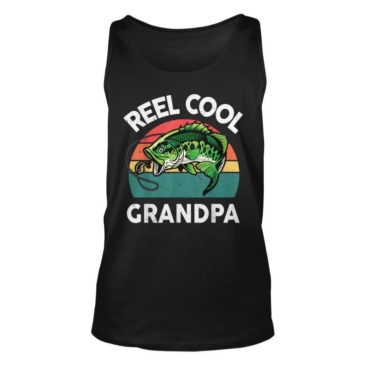 Fathers Day Gift Reel Cool Grandpa Dad Papa Pop-Pop Fishing  Unisex Tank Top