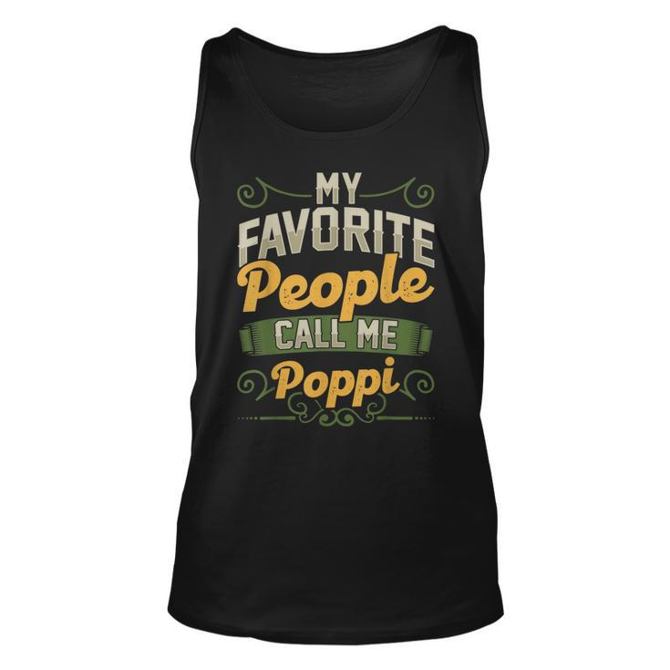 My Favorite People Call Me Poppi Fathers Day Tank Top