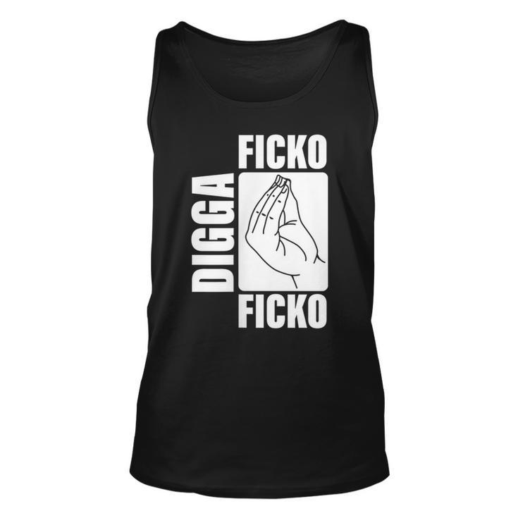Ficko Digga Ficko Meme Hand Sign Italian Gesture  Unisex Tank Top