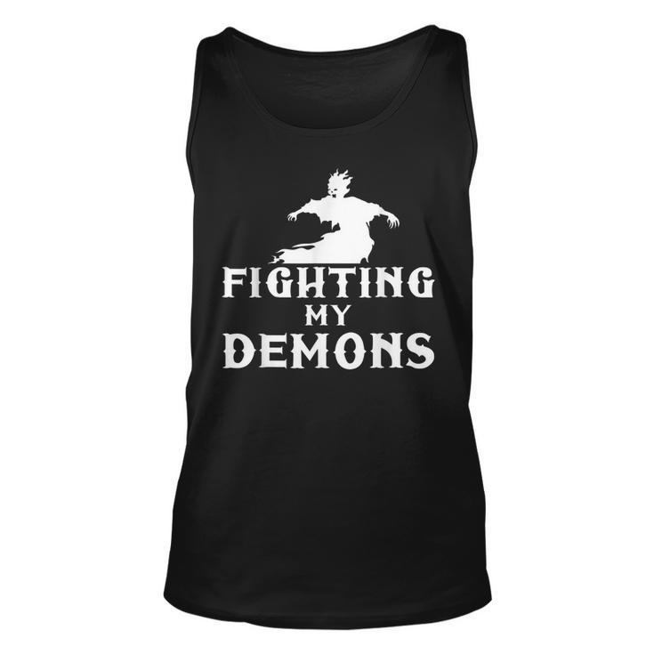 Fighting My Demons Satan Devil Satanic Occult Satanism Witch Witch Tank Top