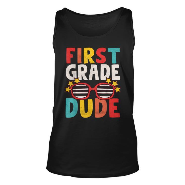 First 1St Grade Dude First Day Of School Student Kids Boys  Unisex Tank Top