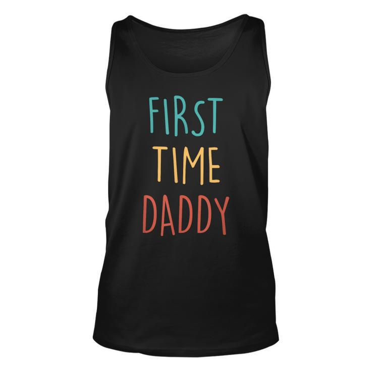 First Time Dad 2023 Fathers Day Promoted Daddy Men  Unisex Tank Top