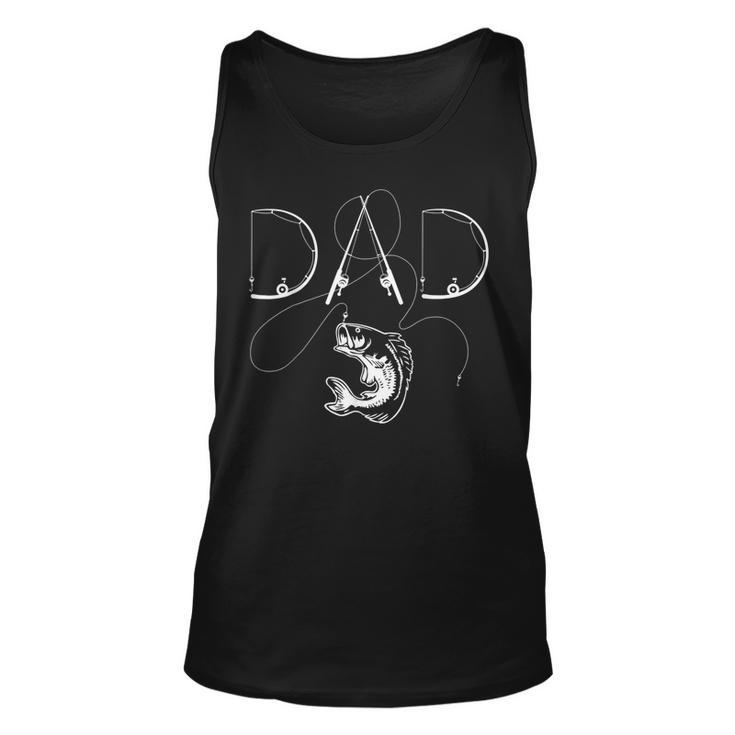 Fisherman Dad Fishing Enthusiast Fish Lover Daddy Fathers  Unisex Tank Top