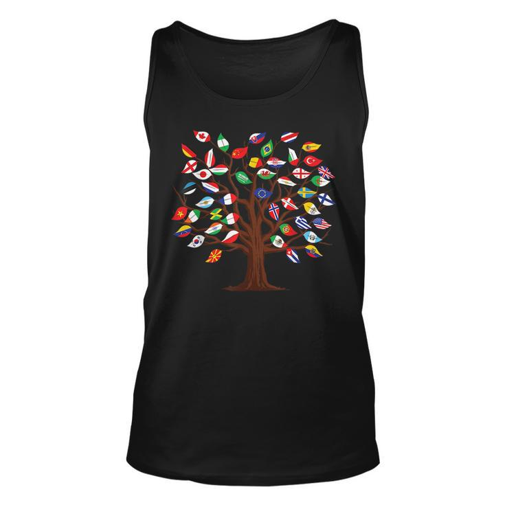 Flags Of Countries Of The World International Flag Tree Kid Tank Top
