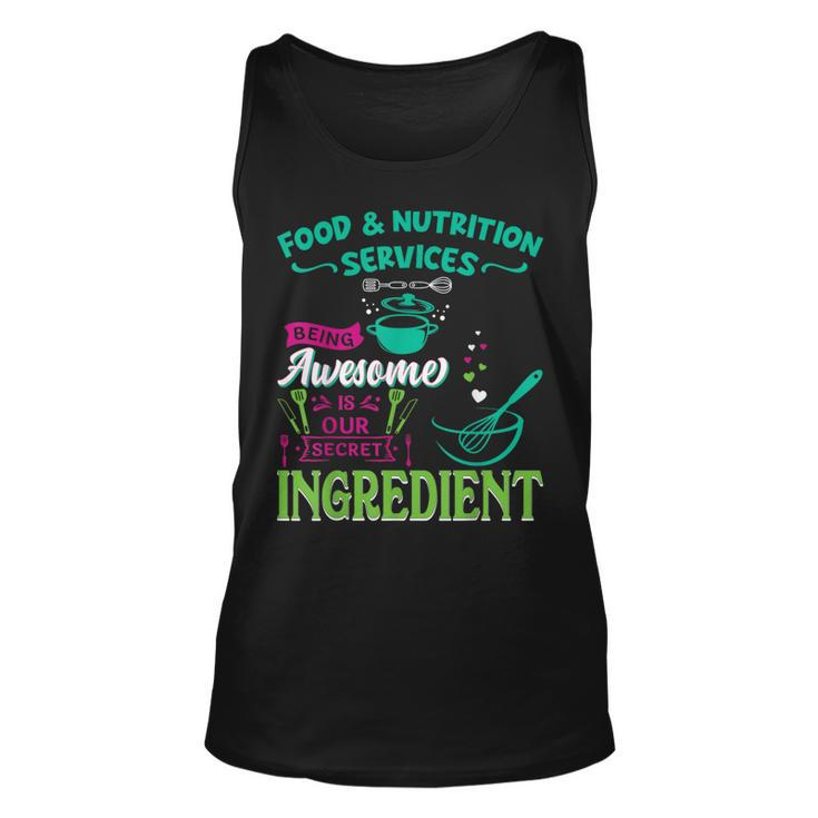 Food & Nutrition Services Being Awesome Lunch Lady Tank Top