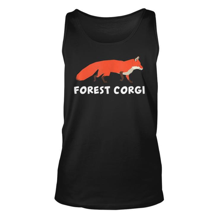 Forest Corgi Fox Funny Renamed Animals Meme  Unisex Tank Top