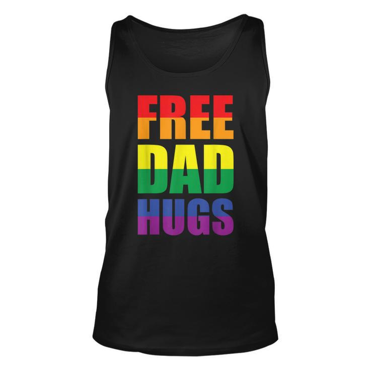 Free Dad Hugs Funny Pride Month Supports Lgbt  Unisex Tank Top