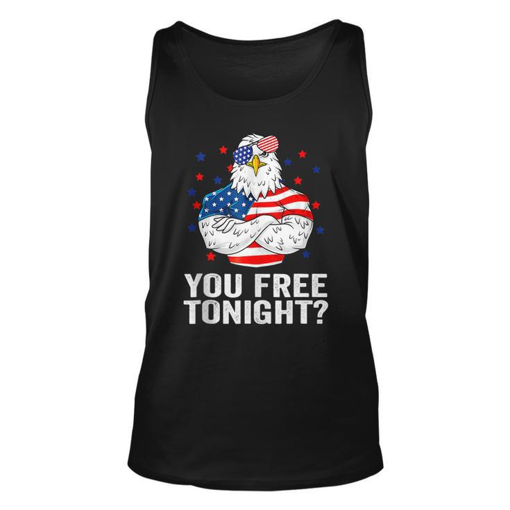 Are You Free Tonight 4Th Of July Independence Day Bald Eagle Tank Top
