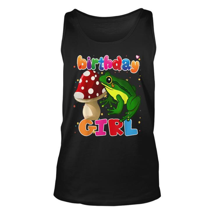 Frog Birthday Girl Its My Birthday Girl Frog Party  Unisex Tank Top