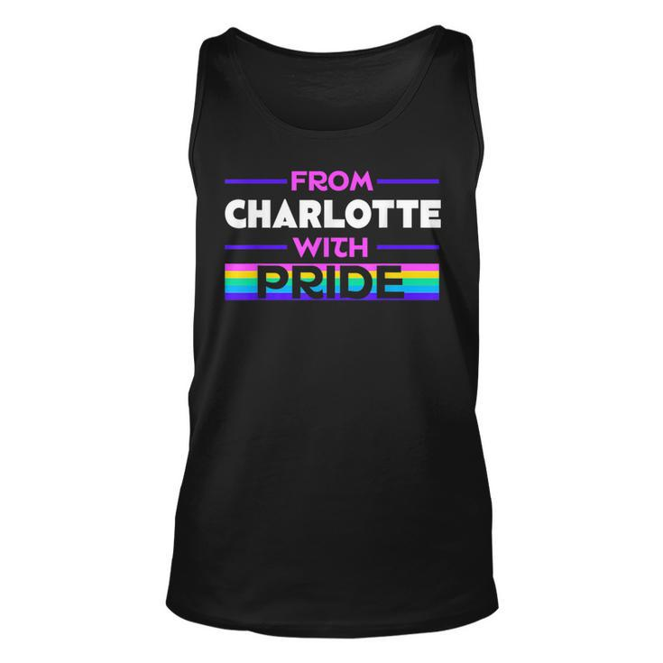 From Charlotte With Pride Lgbtq Sayings Lgbt Quotes  Unisex Tank Top