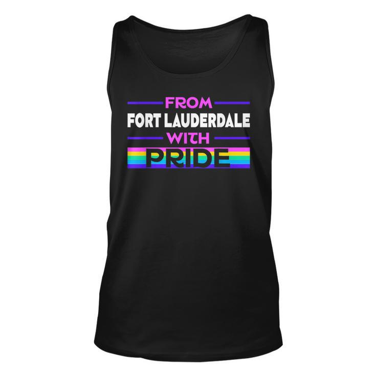 From Fort Lauderdale With Pride Lgbtq Sayings Lgbt Quotes  Unisex Tank Top