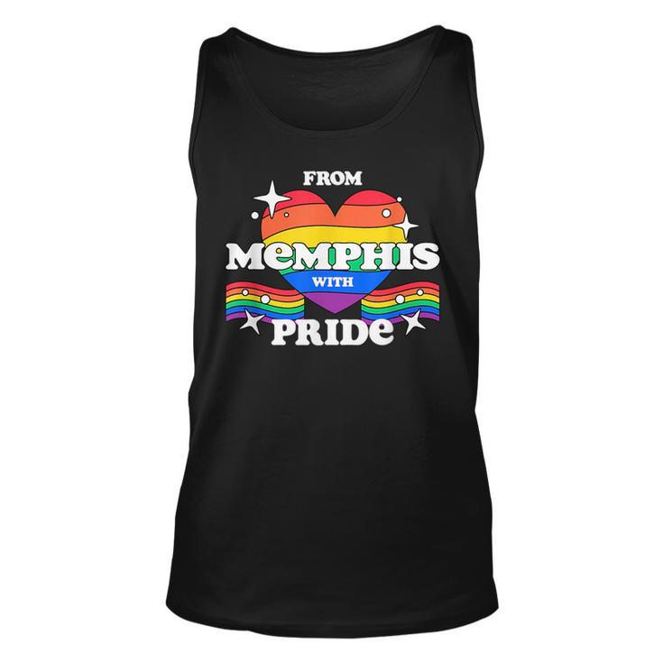From Memphis With Pride Lgbtq Gay Lgbt Homosexual  Unisex Tank Top