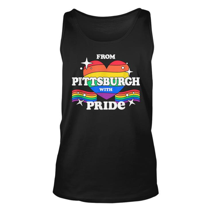 From Pittsburgh With Pride Lgbtq Gay Lgbt Homosexual  Unisex Tank Top