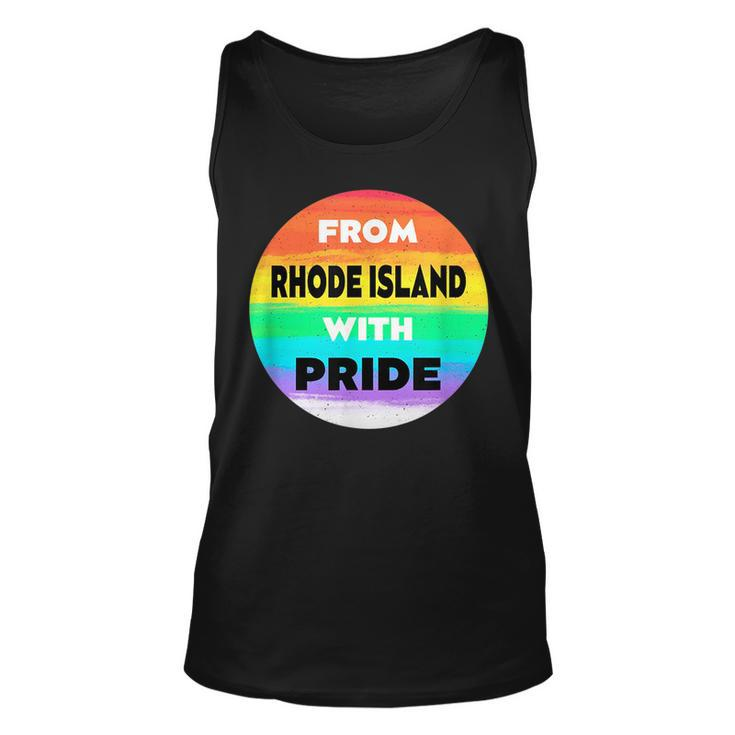 From Rhode Island With Pride Lgbtq Sayings Lgbt Quotes  Unisex Tank Top