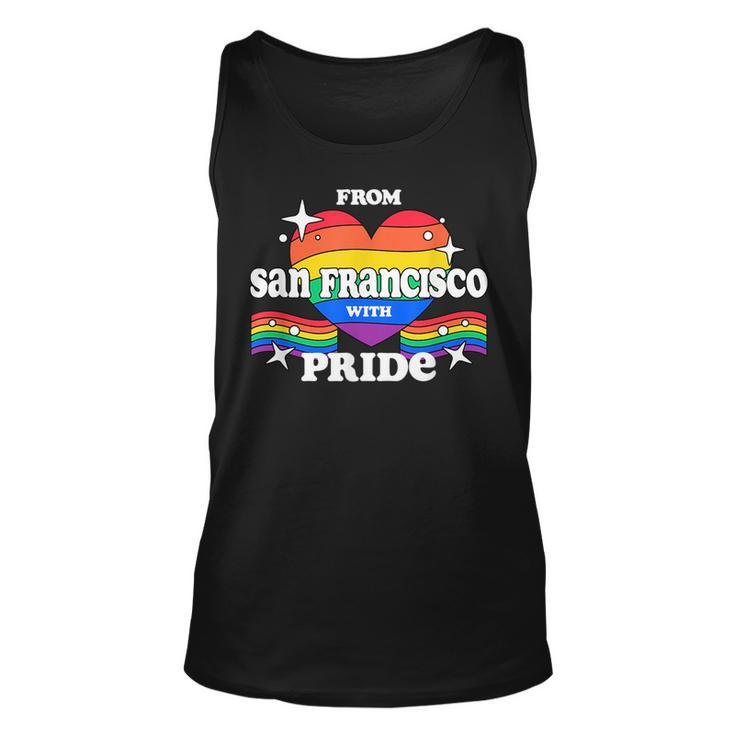 From San Francisco With Pride Lgbtq Gay Lgbt Homosexual  Unisex Tank Top