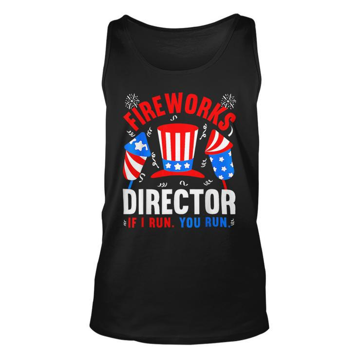Funny 4Th Of July Shirts Fireworks Director If I Run You Run22 Unisex Tank Top