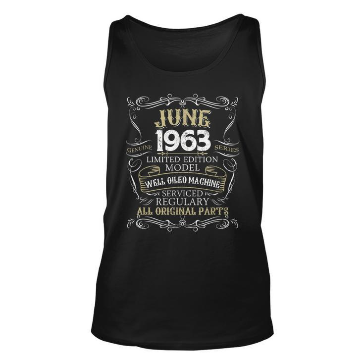 Funny 56Th Birthday Born In June 1963  56 Years Old Unisex Tank Top