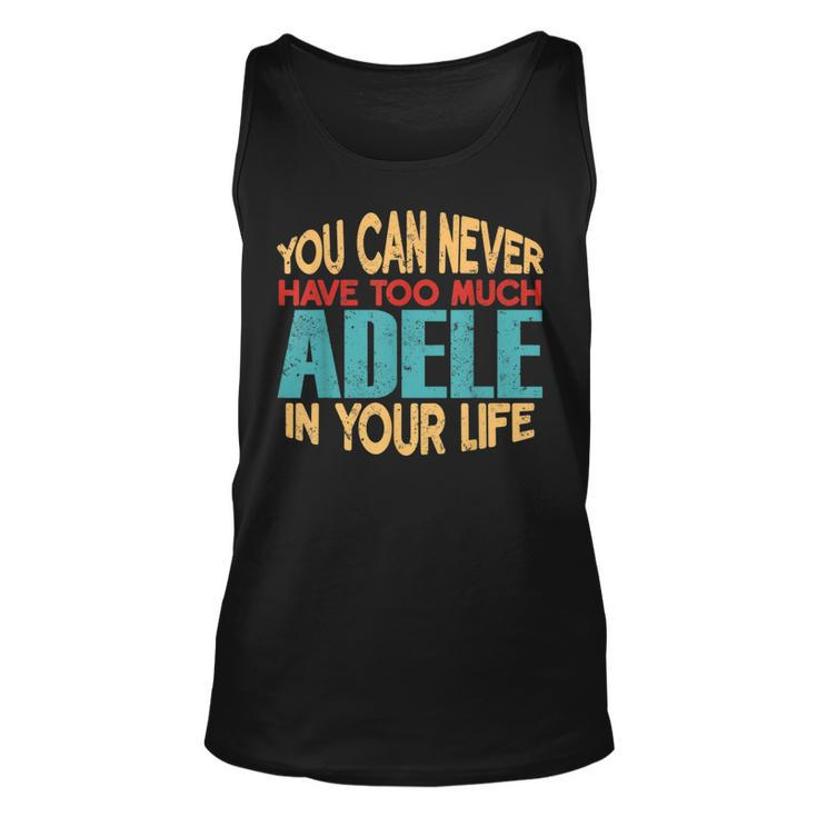 Funny Adele Personalized  First Name Joke Item  Unisex Tank Top