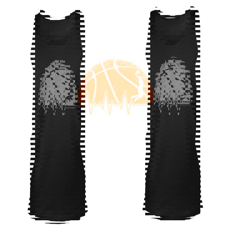Basketball Heartbeat Basketball Player Tank Top