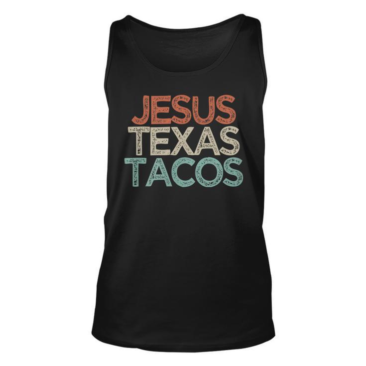 Funny Best Friend Gift Jesus Texas Tacos  Gift For Women Unisex Tank Top